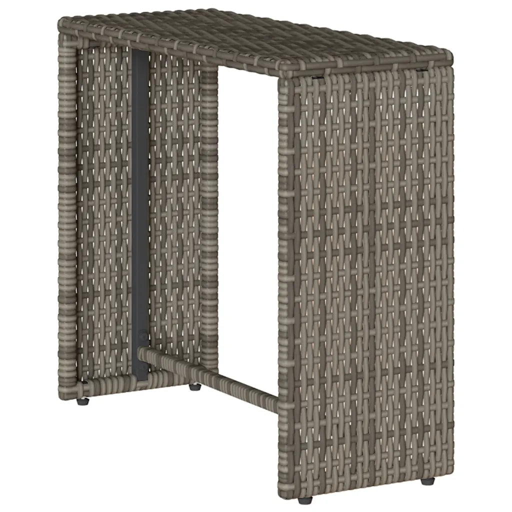 Set Divano da Giardino 5 pz con Cuscini Grigio in Polyrattan 4104165