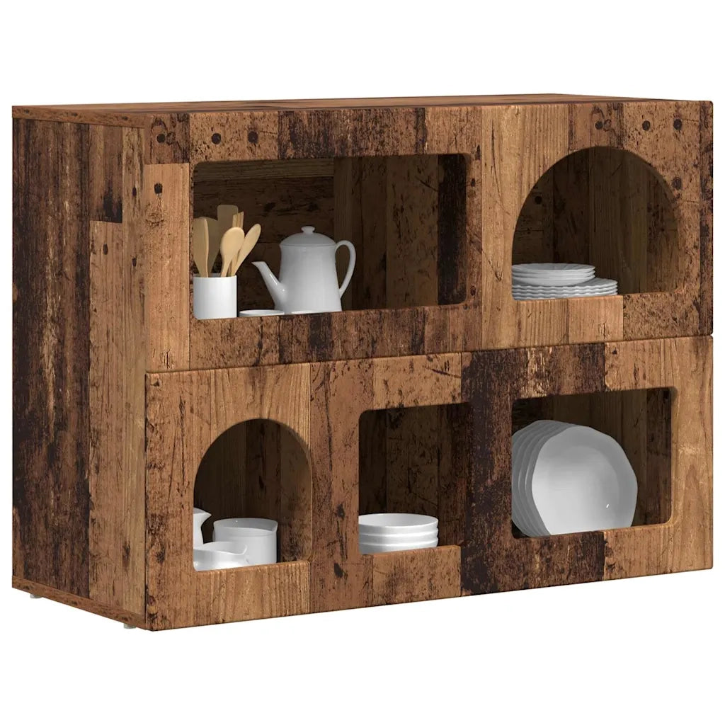 Credenza Legno vecchio 80.5 x 35 x 59 cm Legno multistrato 891332