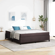 Letto a molle Marrone Scuro 180 x 200 cm Tessuto