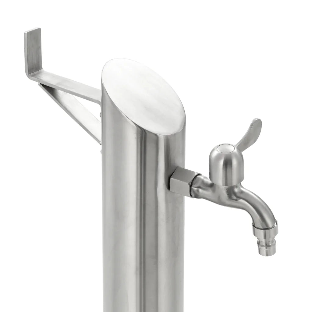 Fontanella a Colonna in Acciaio Inossidabile Rotonda 95 cm cod mxl 53497