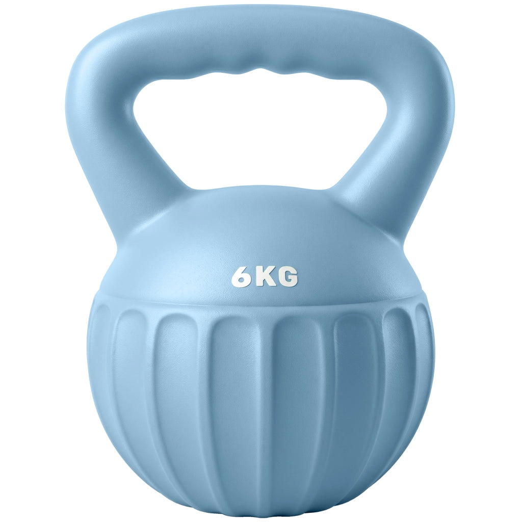 Kettlebell 6 kg ¨C Xylo ¨C Sabbia Blu 17x17x23 cm