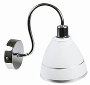 Applique Candellux ELF cromata vetro bianco E14 20cm