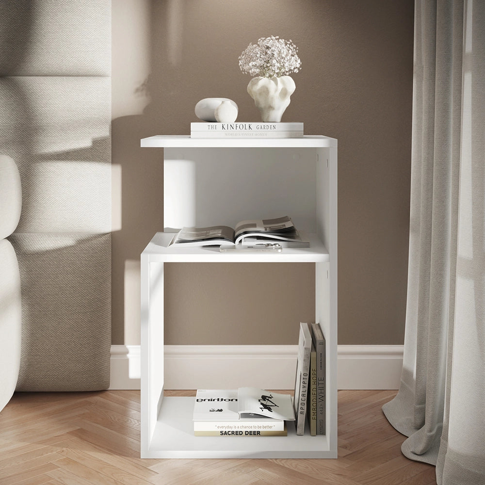 Vicco Comodino Bianco Set di 2