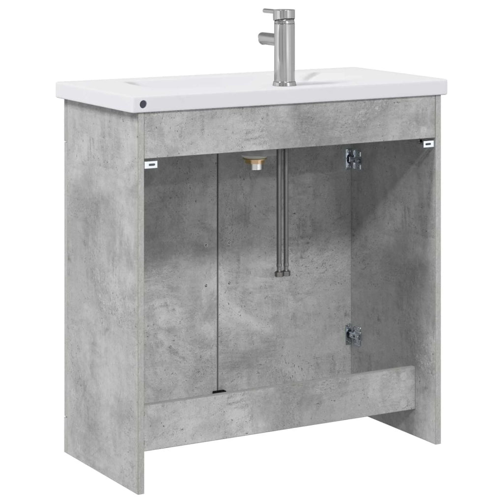 Set di mobili per il bagno Grigio Cemento 81 x 40 x 84,5 cm 3404361
