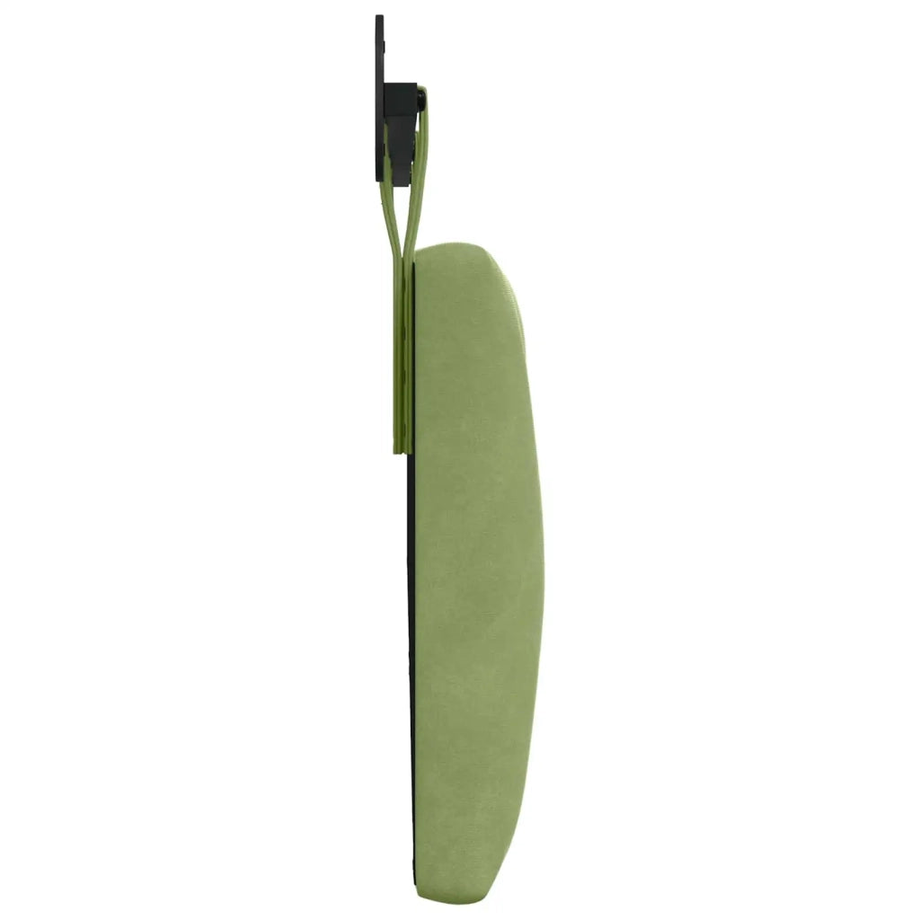 Testiera | Testata sospesa Con luce LED Verde chiaro Velluto