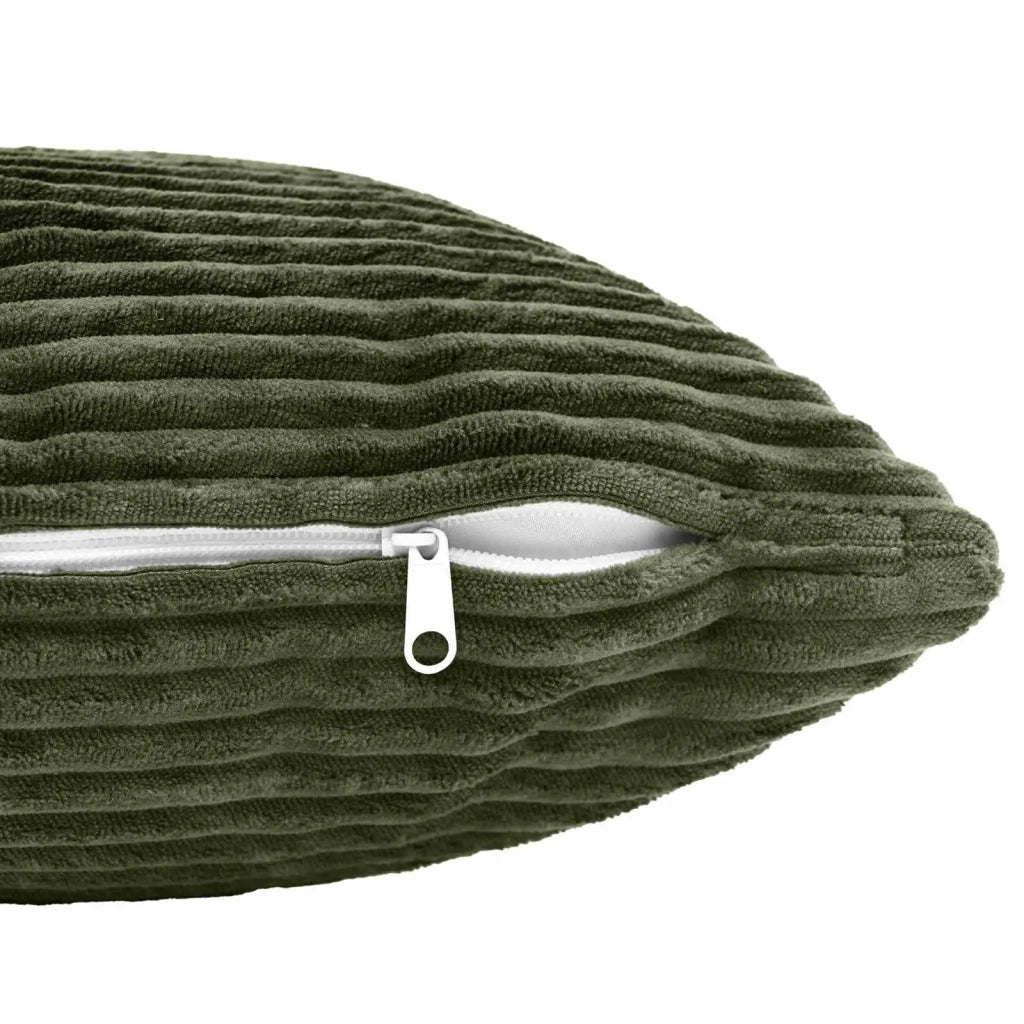 Federa 6 pcs HEERLEN Verde 60 x 60 cm corduroy 912630