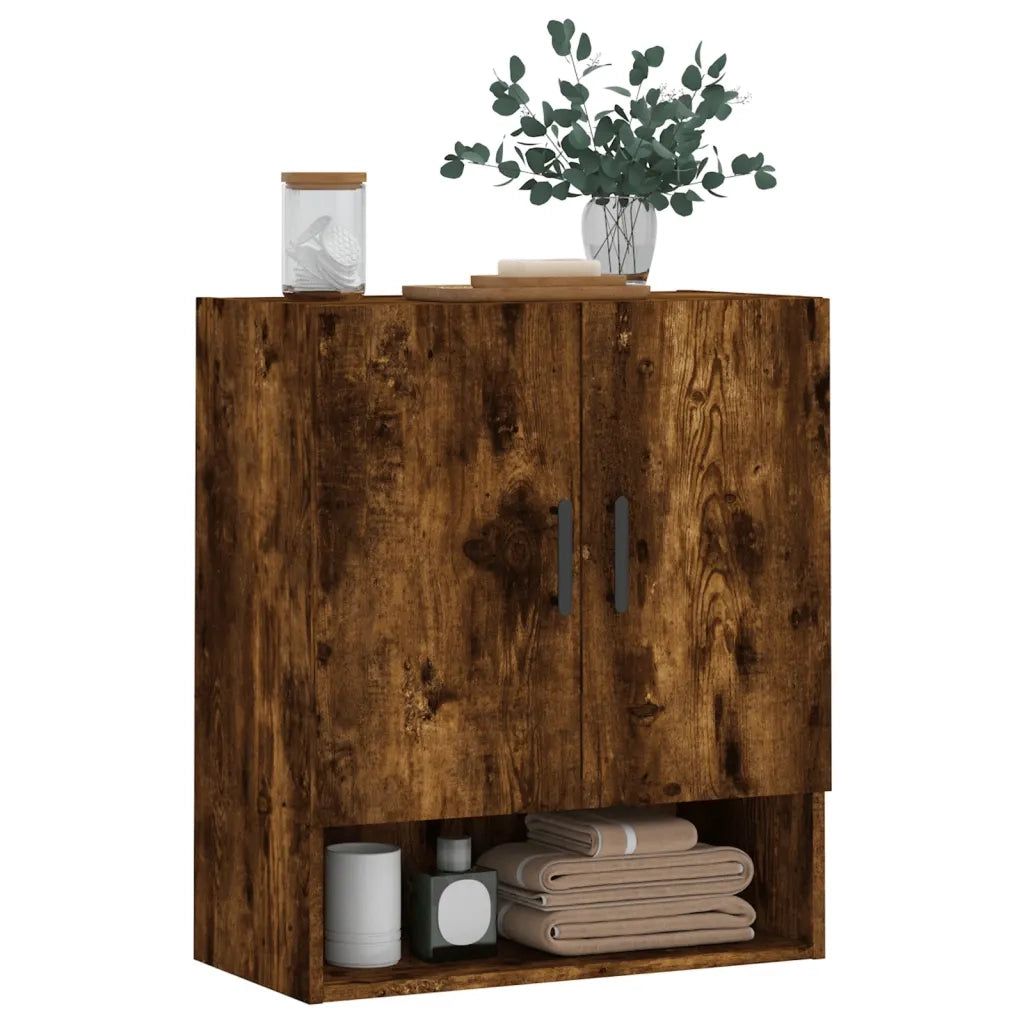 Armadietto a Muro Rovere Fumo 60x31x70 cm in Legno Multistrato 829921