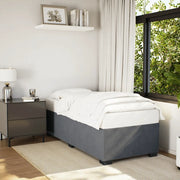 Giroletto senza Materasso Grigio Scuro 80x200 cm Velluto 3284596