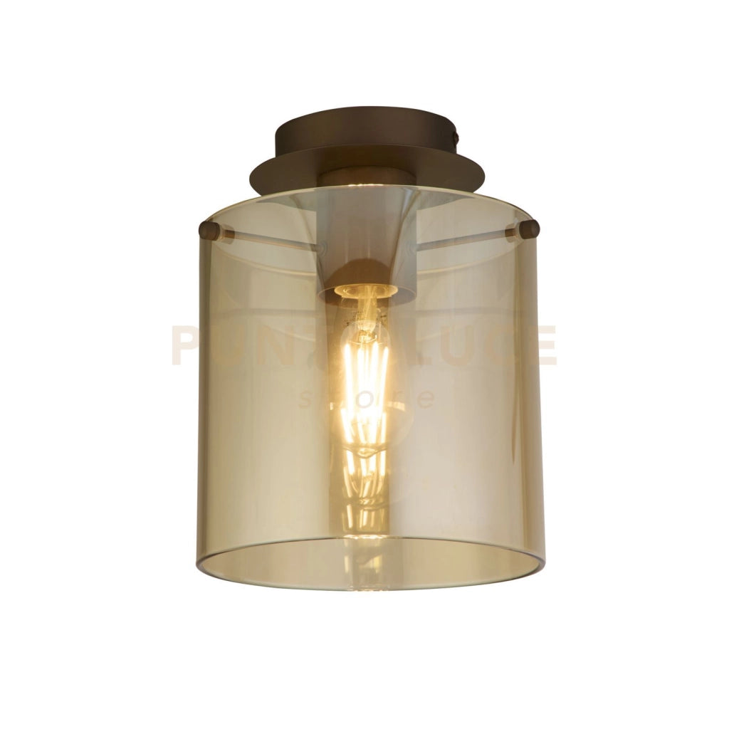 Svezia 1Lt Flush - Metallo moka e vetro ambrato