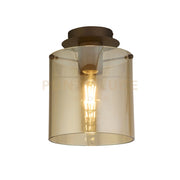 Svezia 1Lt Flush - Metallo moka e vetro ambrato