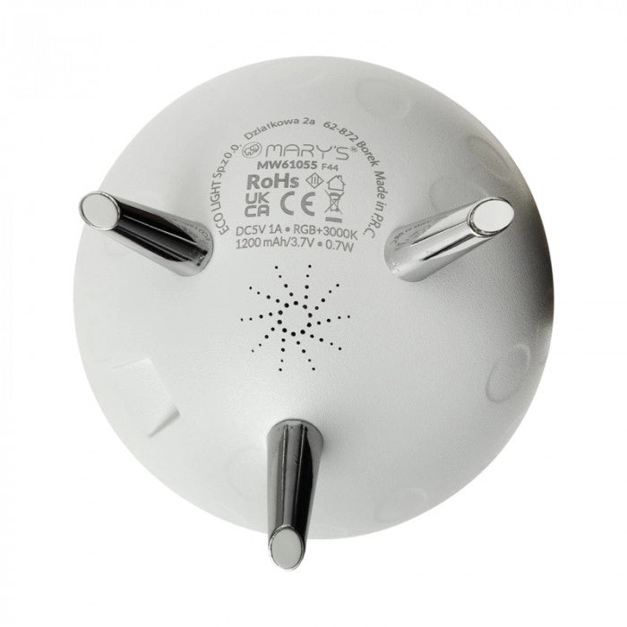 Mary's Lampada notte luna wireless RGBW LED 0,7W bianca