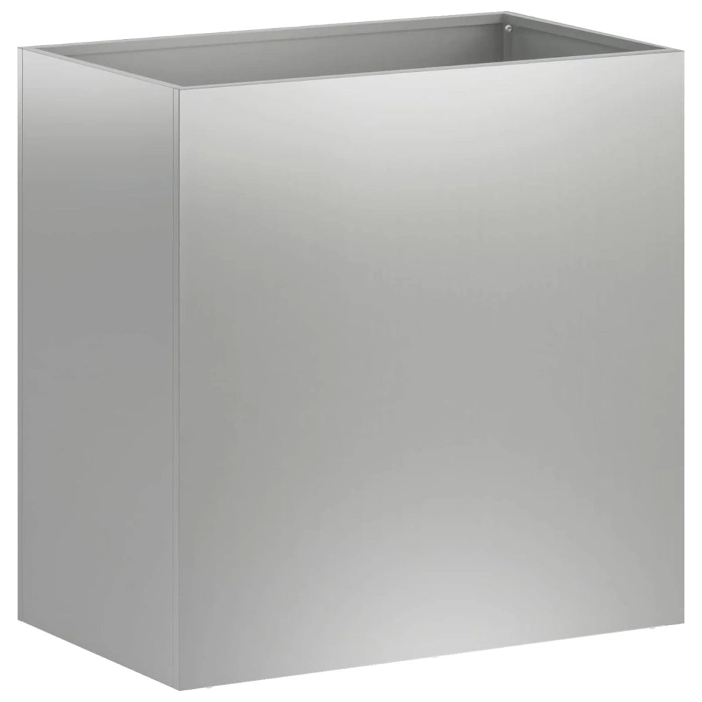 Vaso da giardino Argento 50 x 30 x 40 cm Acciaio zincato 8005522