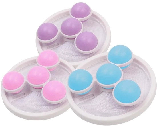 Filtro per Capelli Flottante - Raccoglitore di Capelli - Filtro per Lavatrice - Borsa di Raccoglitore Reutilizzabile - Materiale PP - 3 Pezzi - Filtro per Lavatrice