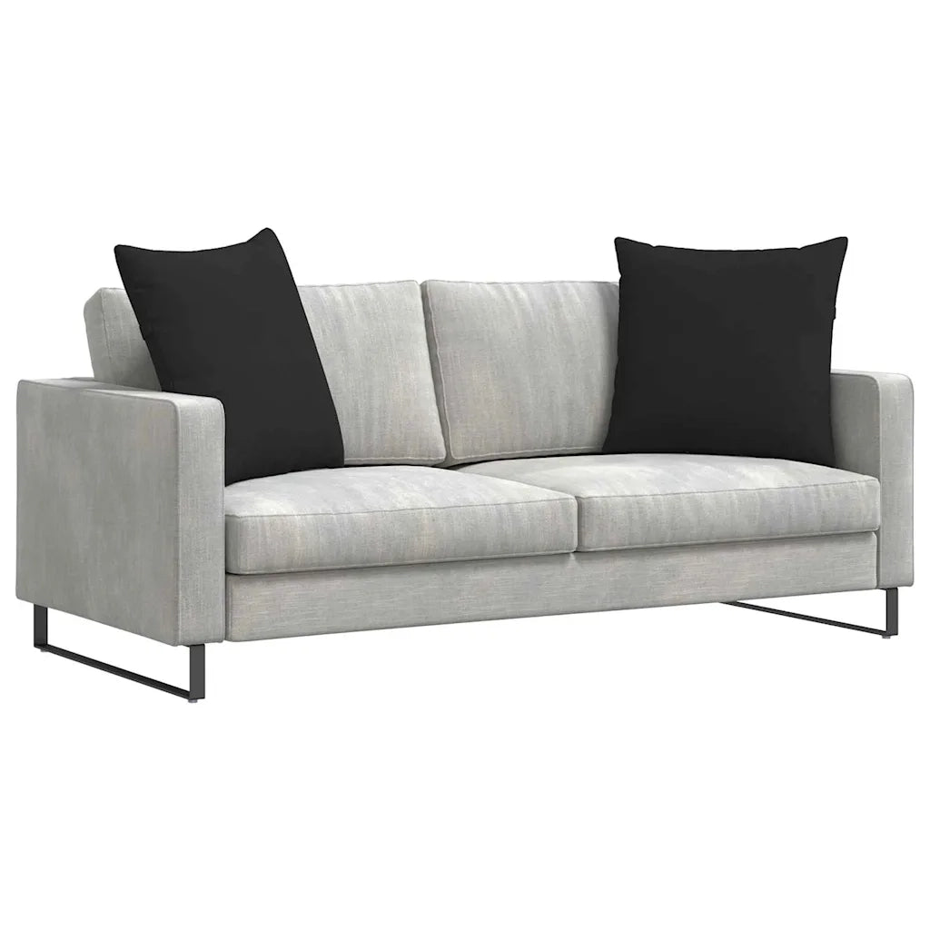 Cuscini da Divano 2 pcs Nero 80 x 80 cm Tessuto 42014072