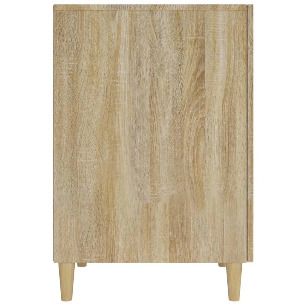 Scrivania tavolo postazione di lavoro mobile per computer studio rovere Sonoma 140 x 50 x 75 cm legno ingegnerizzato marrone 02_0023650