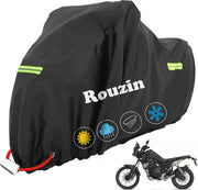 Pannellino per motocicletta acqua resistente grande formato - inverno resistente e riflettente - adatto per la maggior parte delle moto (245 x 105 x 125 cm)