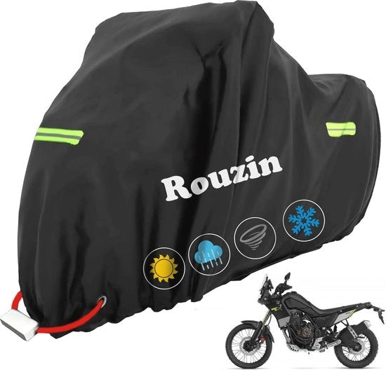 Pannellino per motocicletta acqua resistente grande formato - inverno resistente e riflettente - adatto per la maggior parte delle moto (245 x 105 x 125 cm)