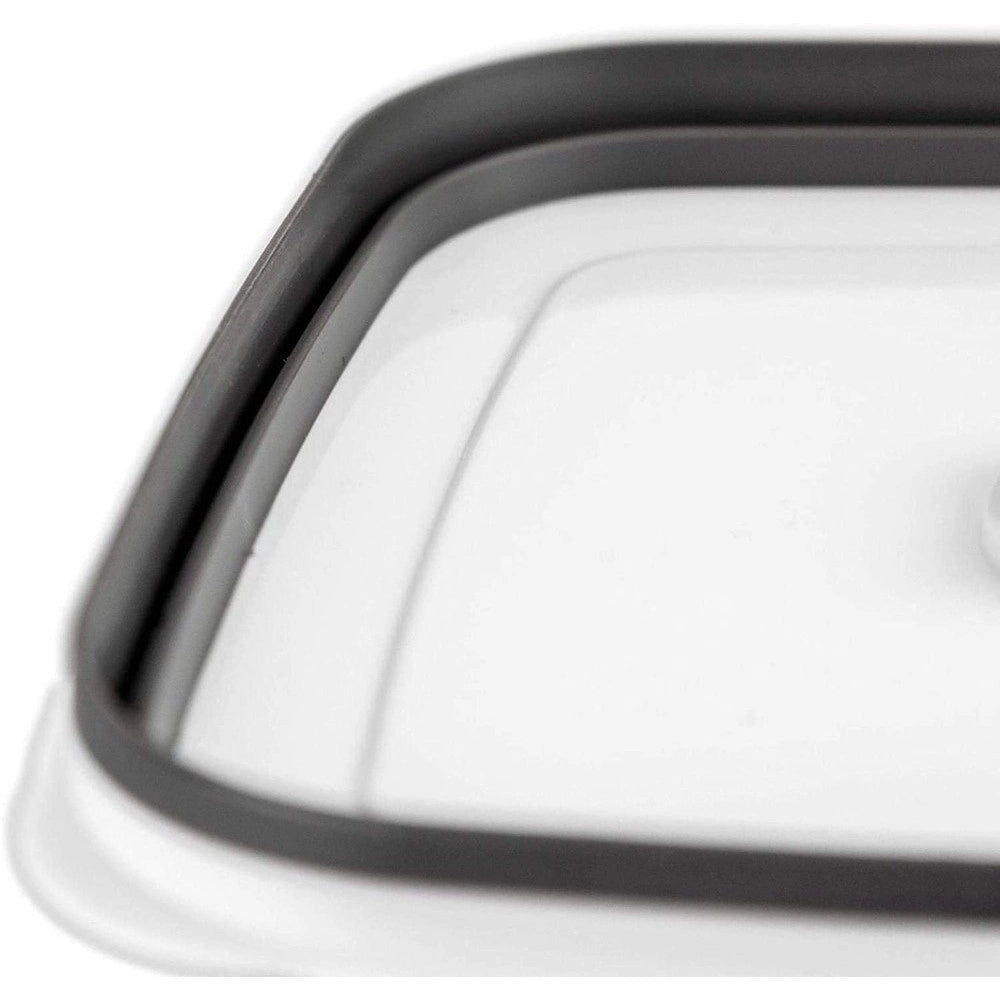 Trade Shop - 5 Contenitori Alimenti In Plastica Con Coperchio Ventilato Microonde Impilabile -