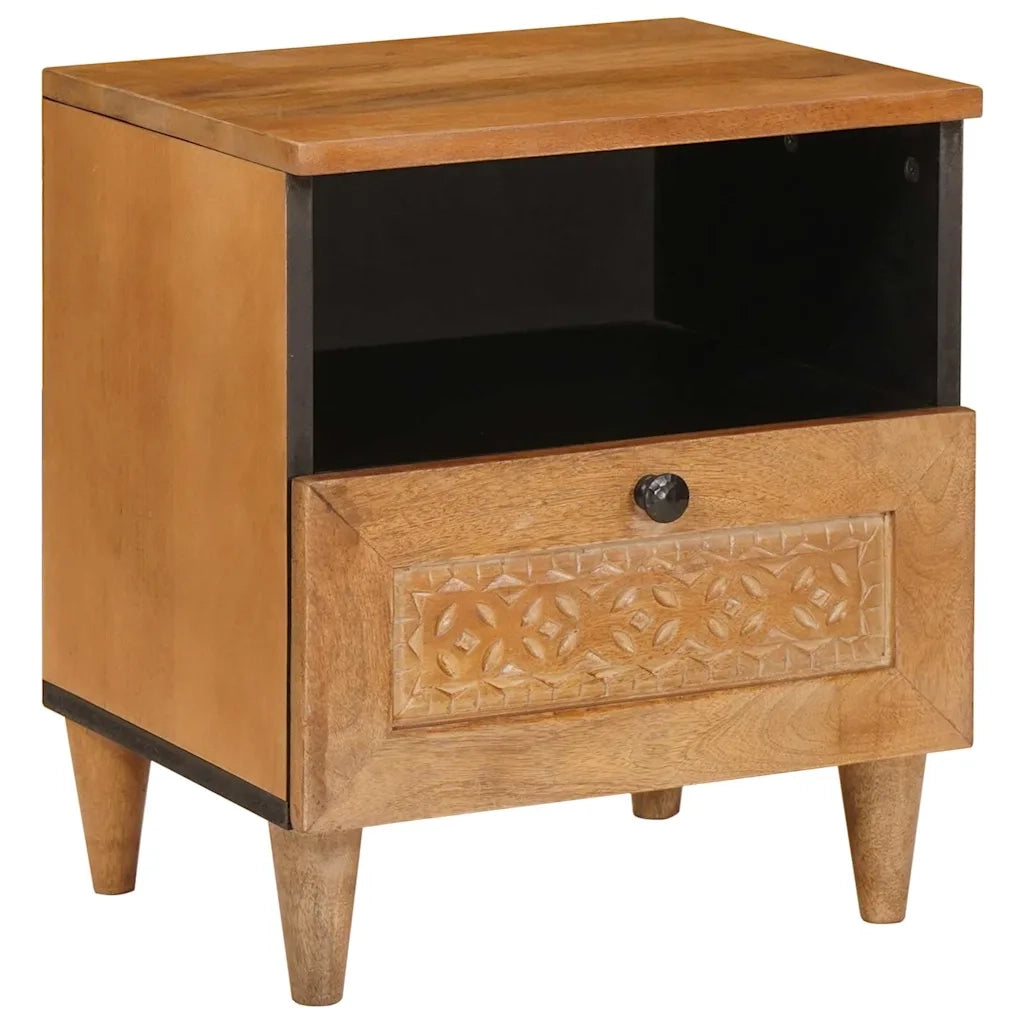 Comodino | Armadio da Notte | Mobiletto da notte Marrone Chiaro 40 x 33 x 46 cm