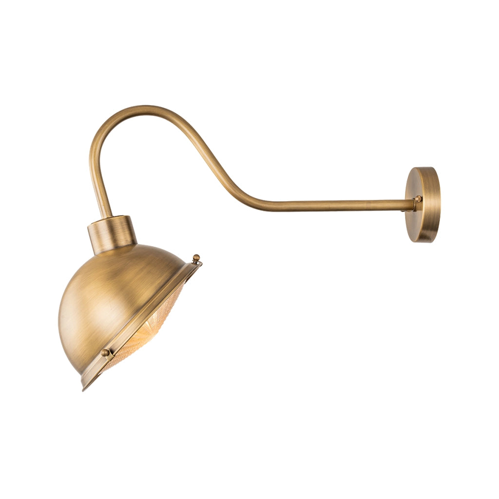 Applique esterna industriale ottone E27 60W Chiswick Elstead