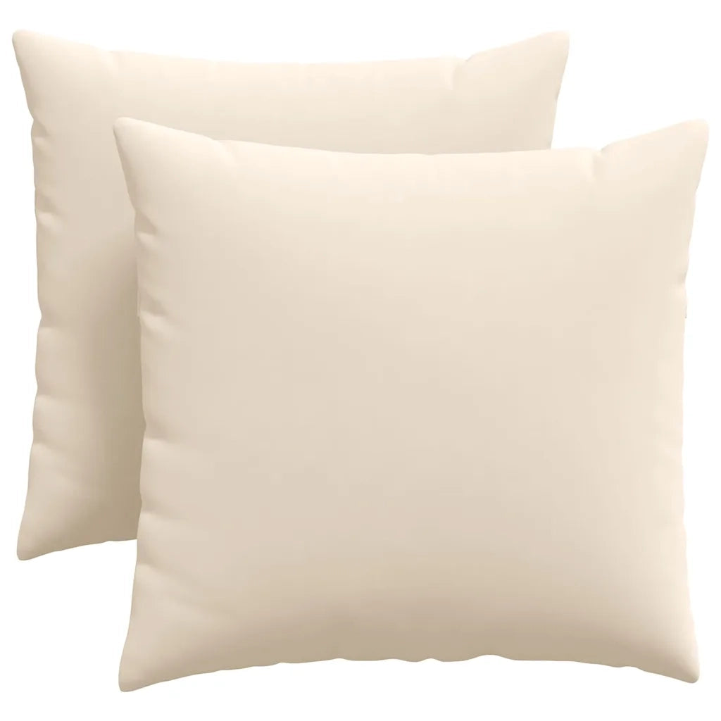 Cuscini da Divano 2 pcs Beige 45 x 45 cm Tessuto 42013945