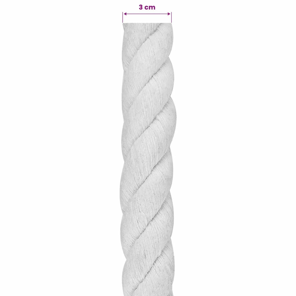 Corda Bianco 3 x 3 x 5000 cm Cotone 42011880