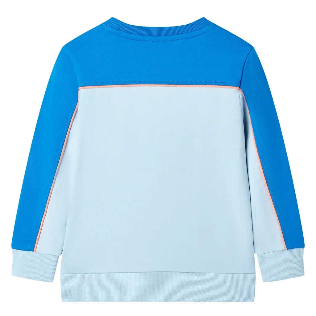 Felpa da Bambino Blu Brillante e Azzurro 128
