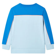Felpa da Bambino Blu Brillante e Azzurro 128