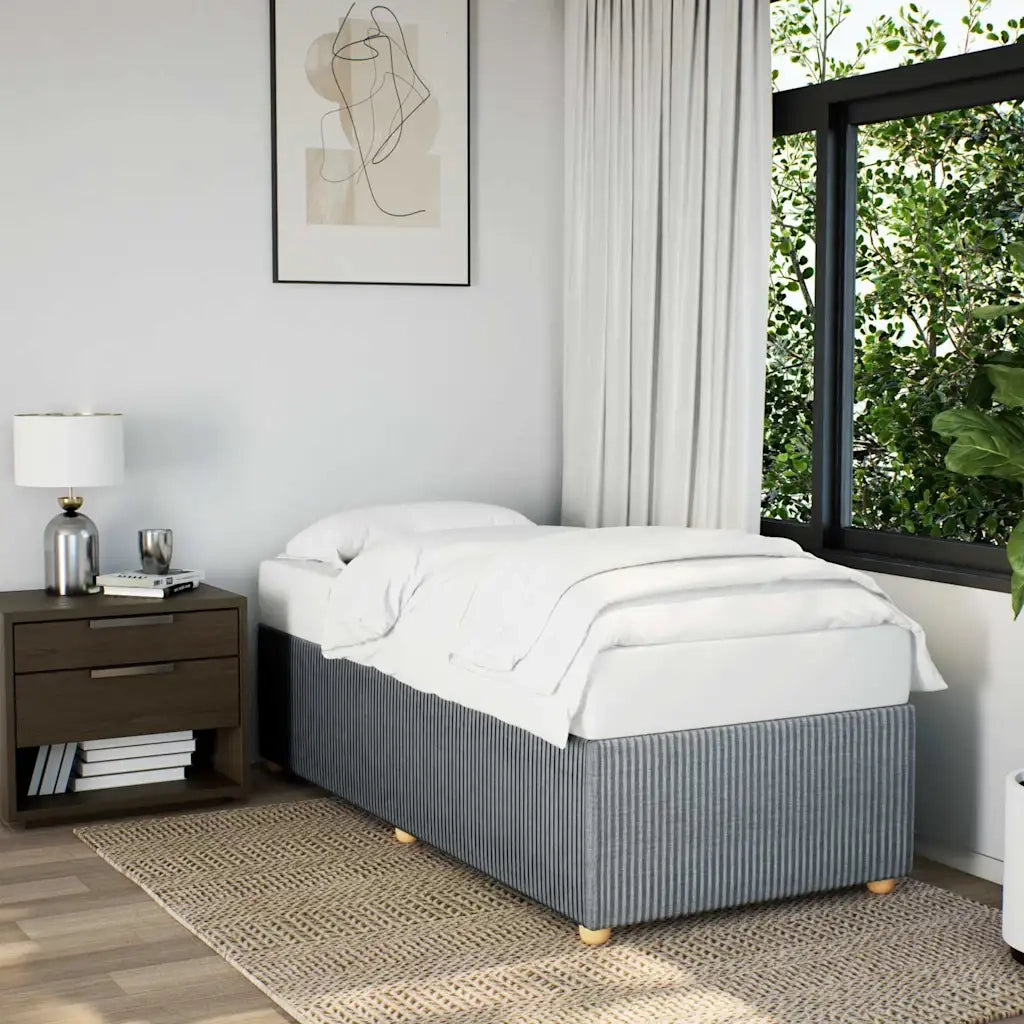 Giroletto senza Materasso Grigio Chiaro 90x190 cm Tessuto 3284900