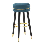 Sgabello Bar Paris Ottanio/gold cm ø 35x74