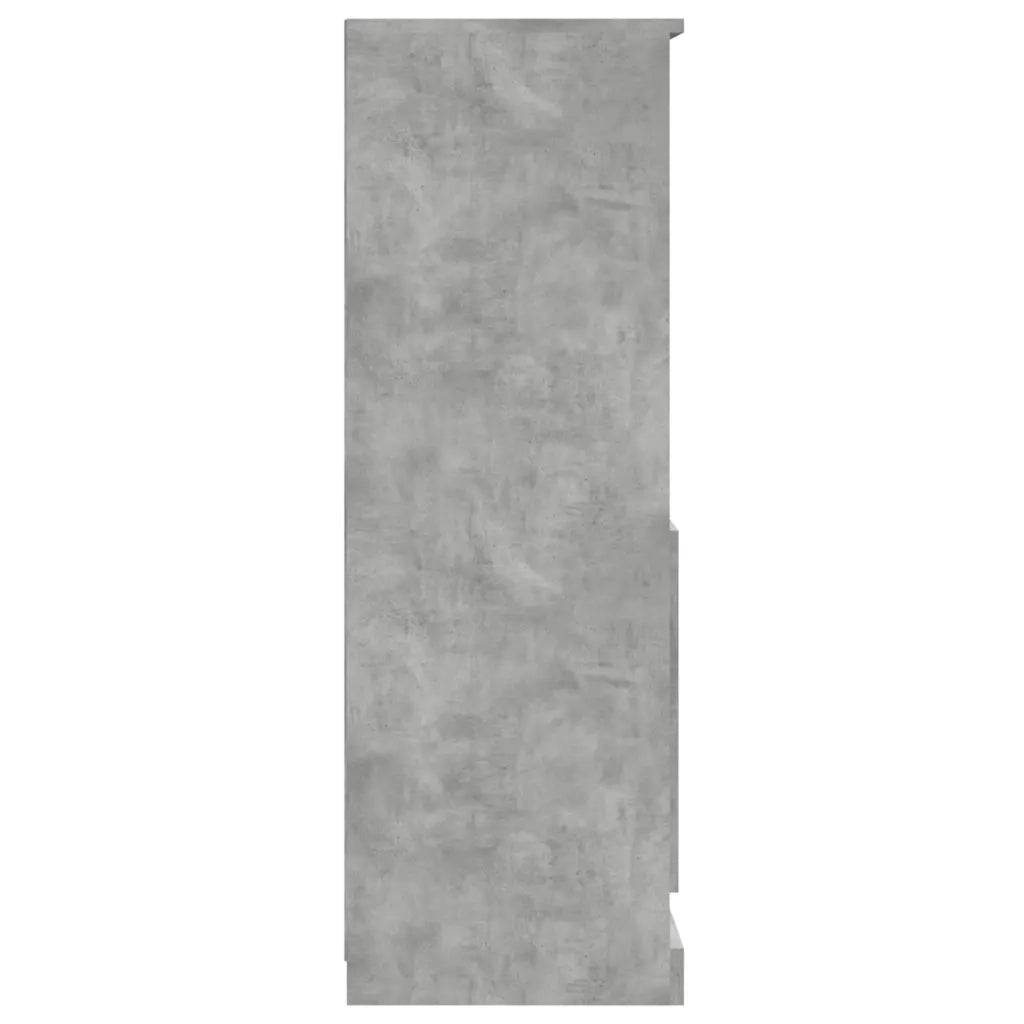Credenza Grigio Cemento 60x35,5x103,5 cm in Legno Multistrato 816316