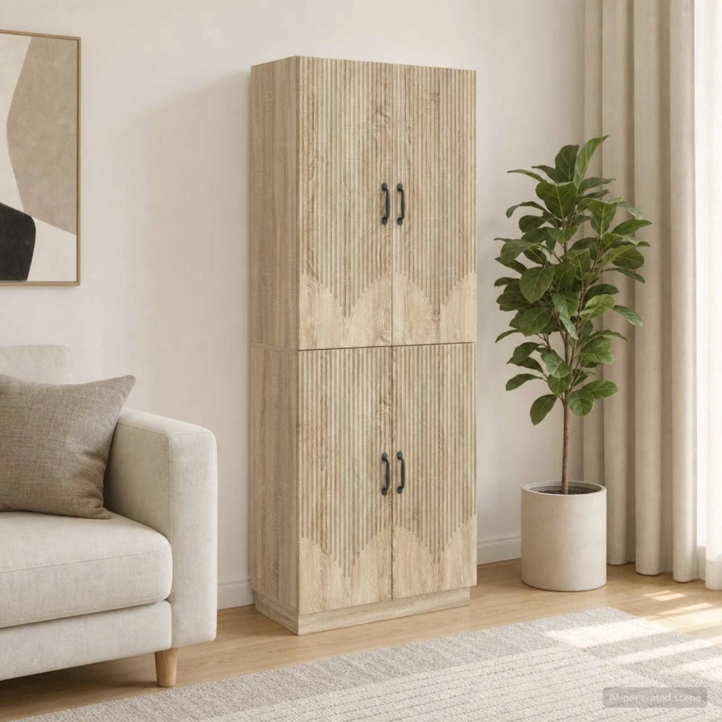 Set di armadi 2 pcs Rovere Sonoma Legno ingegnerizzato 3416783