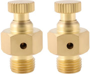 2 Ventili BSP 1/8" in Rame Maschio