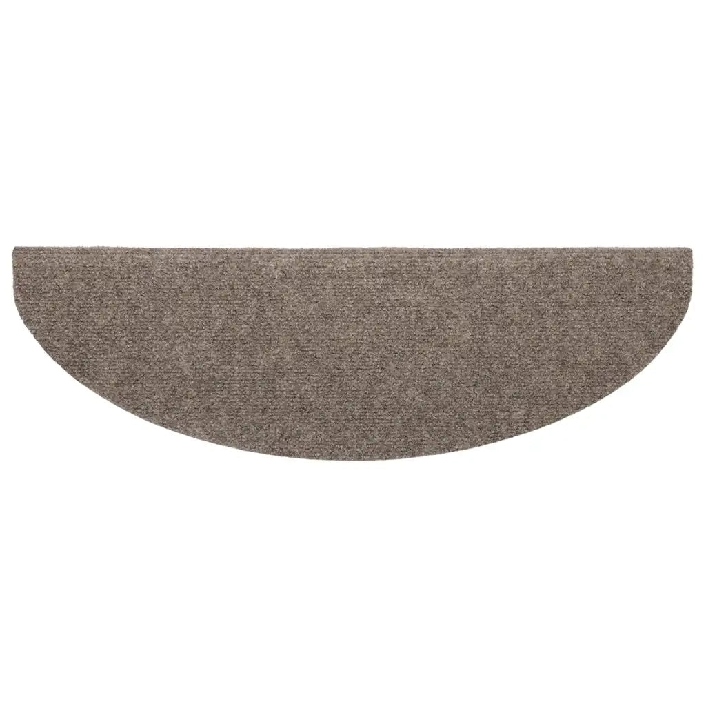 Tappetini per scale autoadesivi 10 pz | Gradini per Scale 65x21x4 cm beige semicircolari grandi
