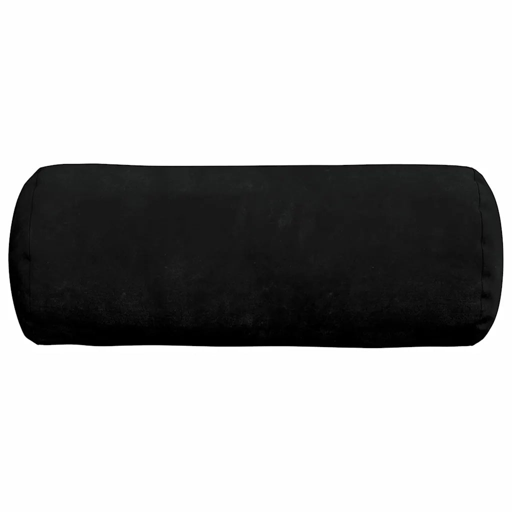 Cuscini a rullo 2 pcs Nero Ø 15 x 40 cm Tessuto in Microfibra 42014300