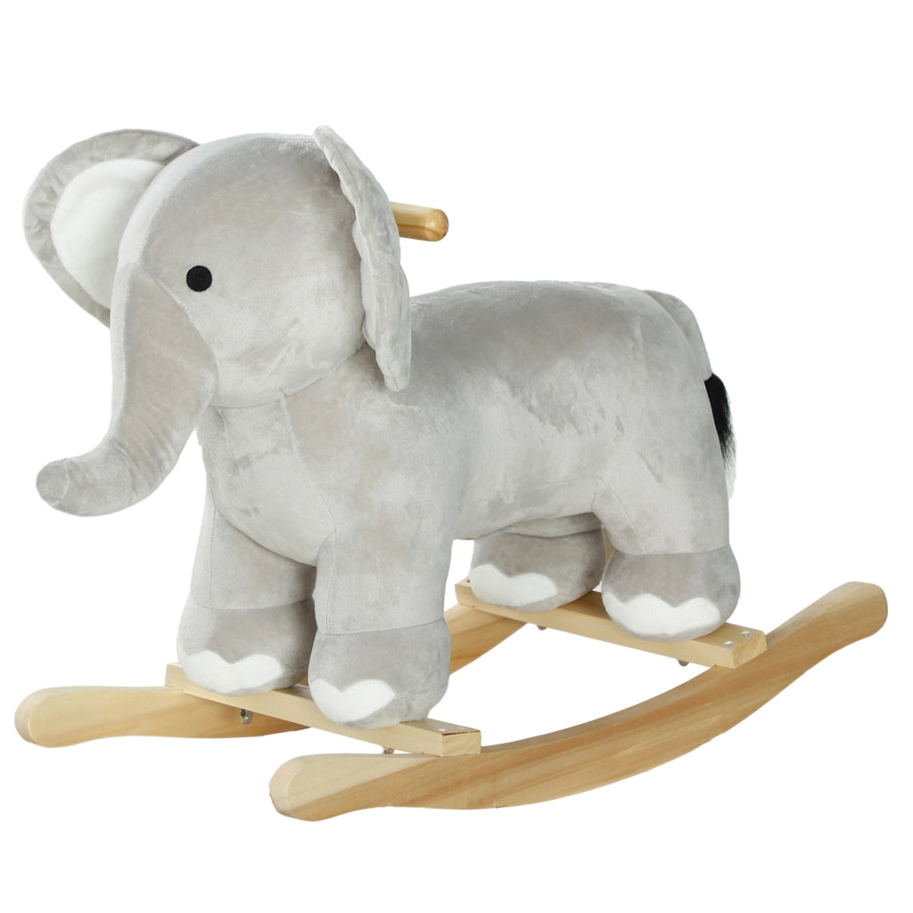 Cavallo a Dondolo Elefante per Bambini con Suoni ¨C Minimal ¨C Grigio