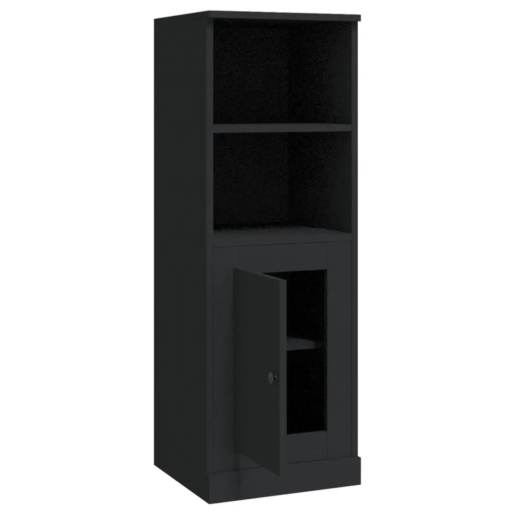 Credenza Nera 36x35,5x103,5 cm in Legno Multistrato 816321