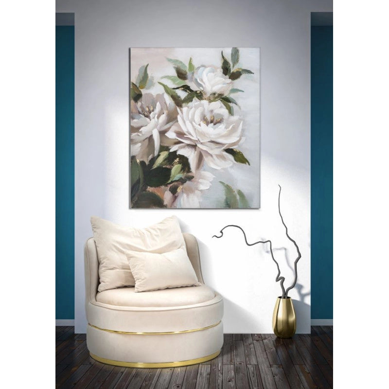 Dipinto Su Tela Flower&leaf cm 100x3,7x80