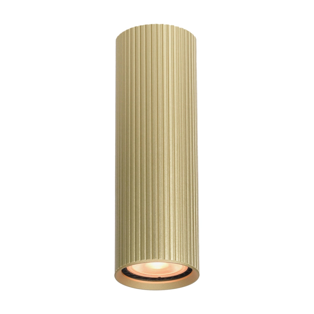 Spot soffitto moderno oro rigato tubo 17cm GU10 Italux