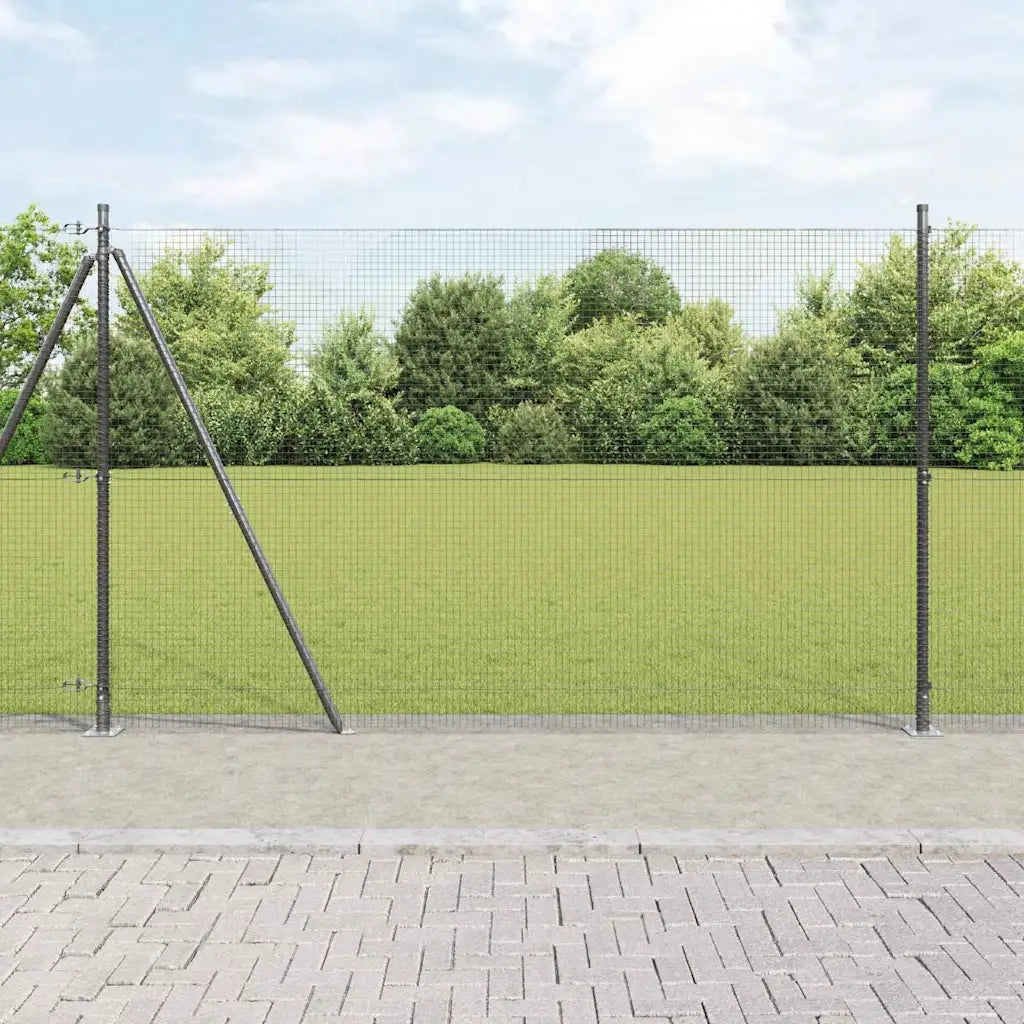 Palo della recinzione Grigio 25 x 1,5 m (19 x 19 mm rete)