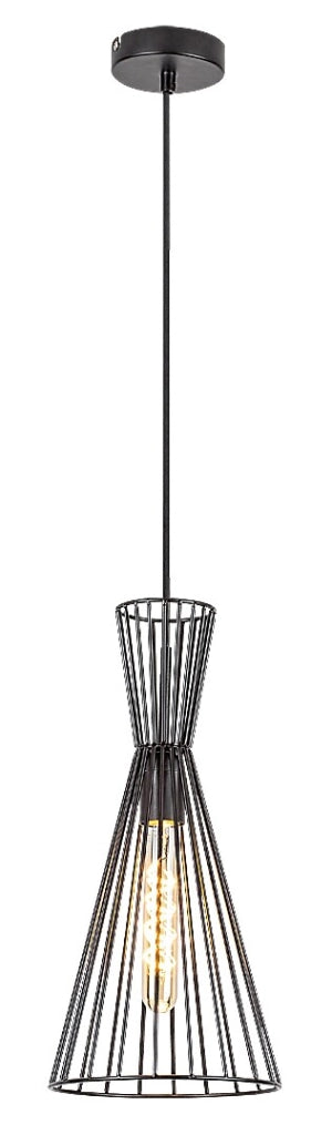 Lampada a sospensione industriale E27 60W nero Rabalux