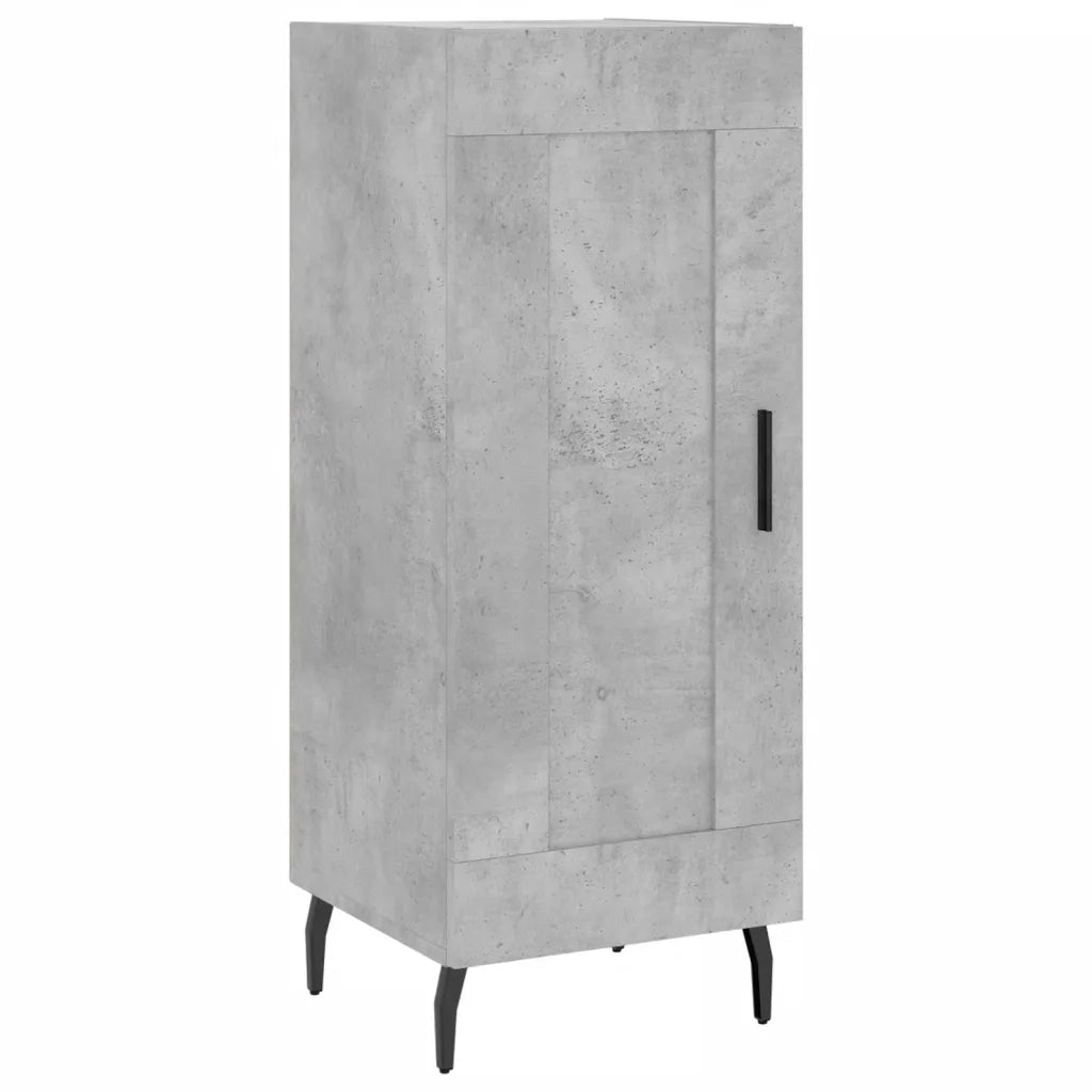 Credenza | Madia | Buffet da pranzo | Armadio da pranzo Grigio Cemento 34,5x34x180 cm in Legno Multistrato