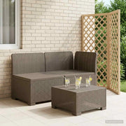 Divano da esterno-Divano da Giardino a 2 Posti Aspetto Rattan PP Grigio Chiaro