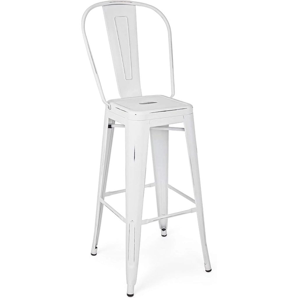 Sgabello bar c-sch minnesota bianco - ant