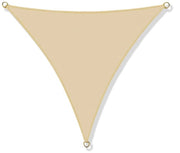 AIO FACTORY Vela ombreggiante impermeabile 3x3x3m Beige - Soluzione per ombrelloni da giardino