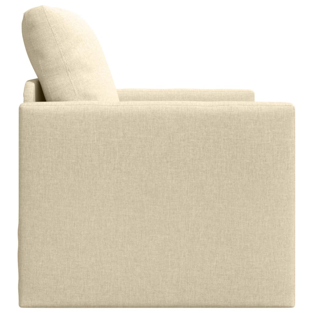 Divano letto Crema 74 x 77 x 81 cm Tessuto 4106627
