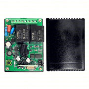 KIT RICEVENTE 2 CANALI DA ESTERNO 433 MHZ 110 - 220 VAC YET402PC CANCELLO REMOTO