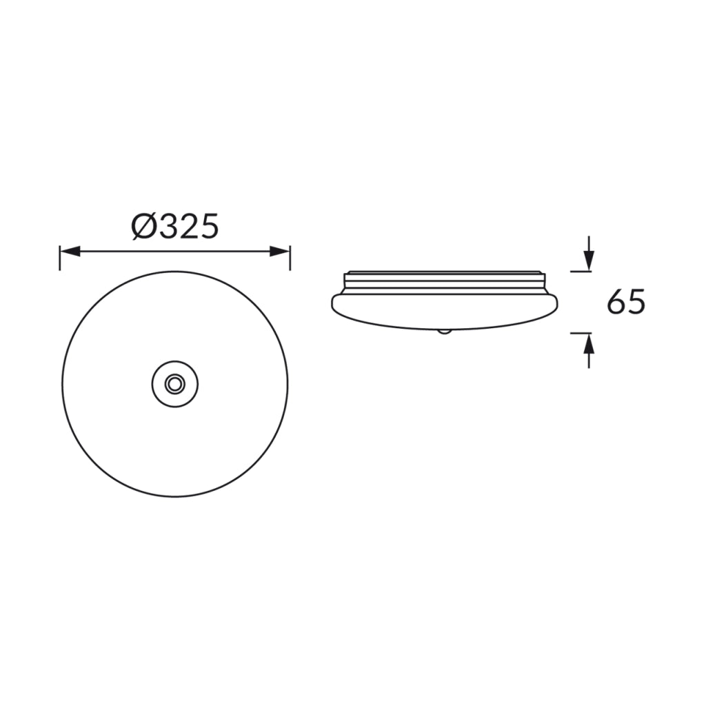 Plafoniera LED Struhm Winyl bianca 32,5cm 18W PIR 4000K