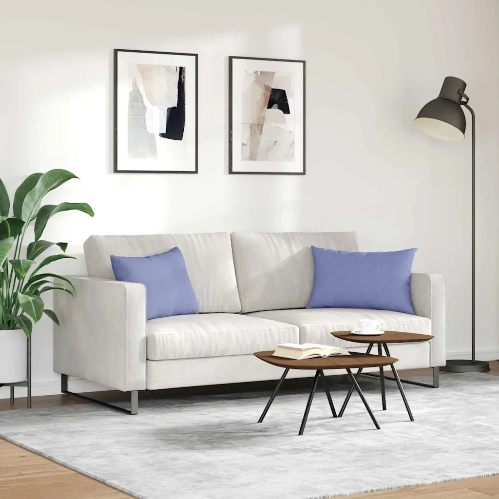 Cuscini da Divano 2 pcs Blu jeans 60 x 40 cm Tessuto 42013667