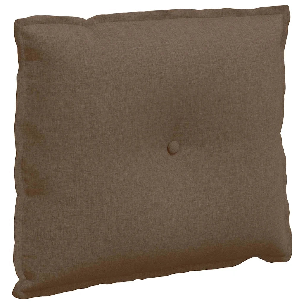 Cuscino per Schiena Marrone 60 x 19 x 50 cm Tessuto 42014662